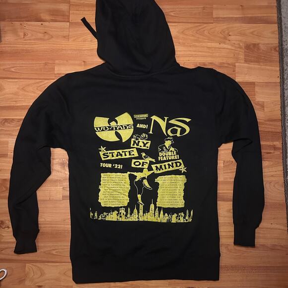 Wu-Tang Clan & Nas NY State of Mind Tour '22 Hooded Sweatshirt - Picture 2 of 4